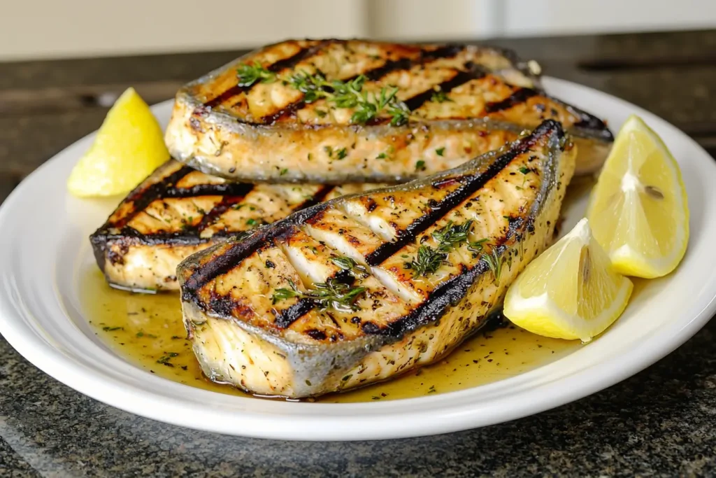 Swordfish recipe with lemon-butter sauce